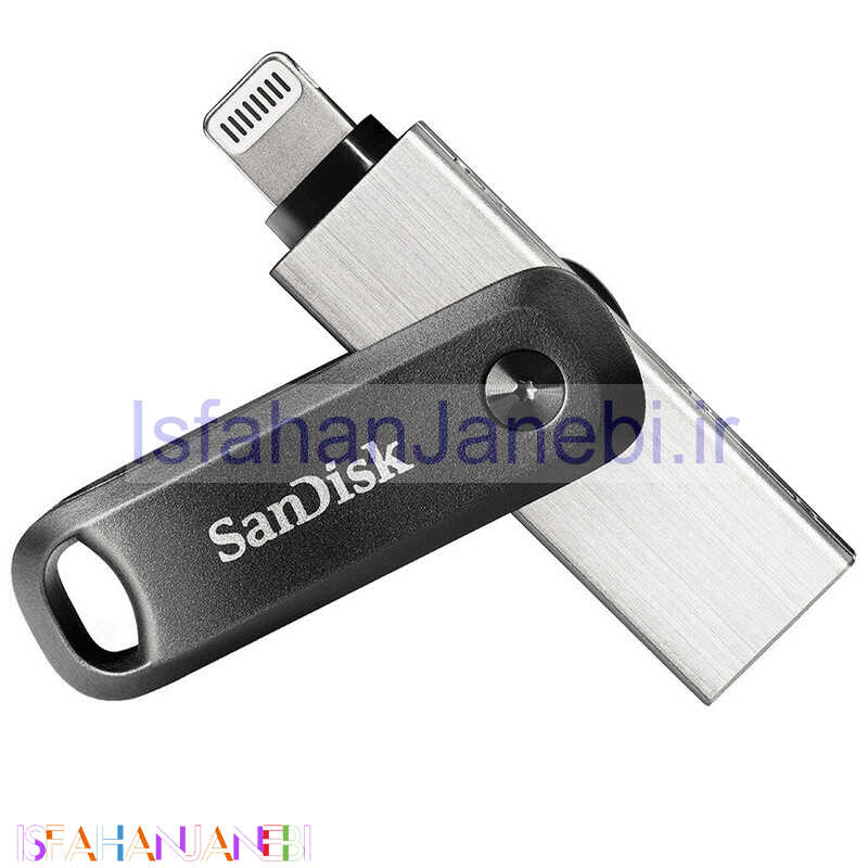 اصفهان جانبی-فلش 64 گیگ سن دیسک SanDisk iXpand Go OTG Lightning USB3.0