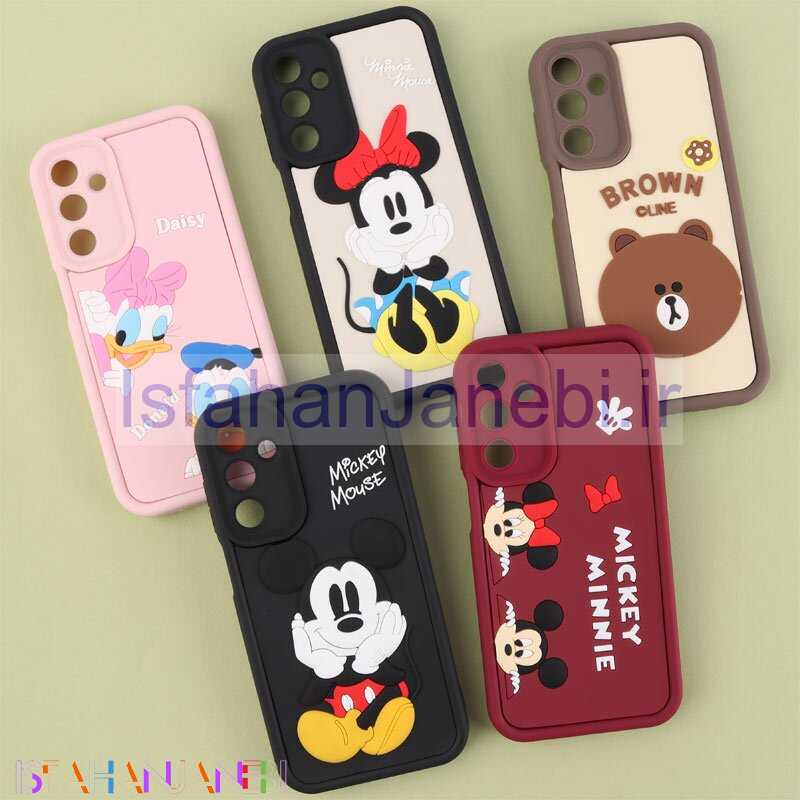 اصفهان جانبی-قاب سولید سامسونگ Galaxy A25 کارتونی برجسته محافظ لنزدار