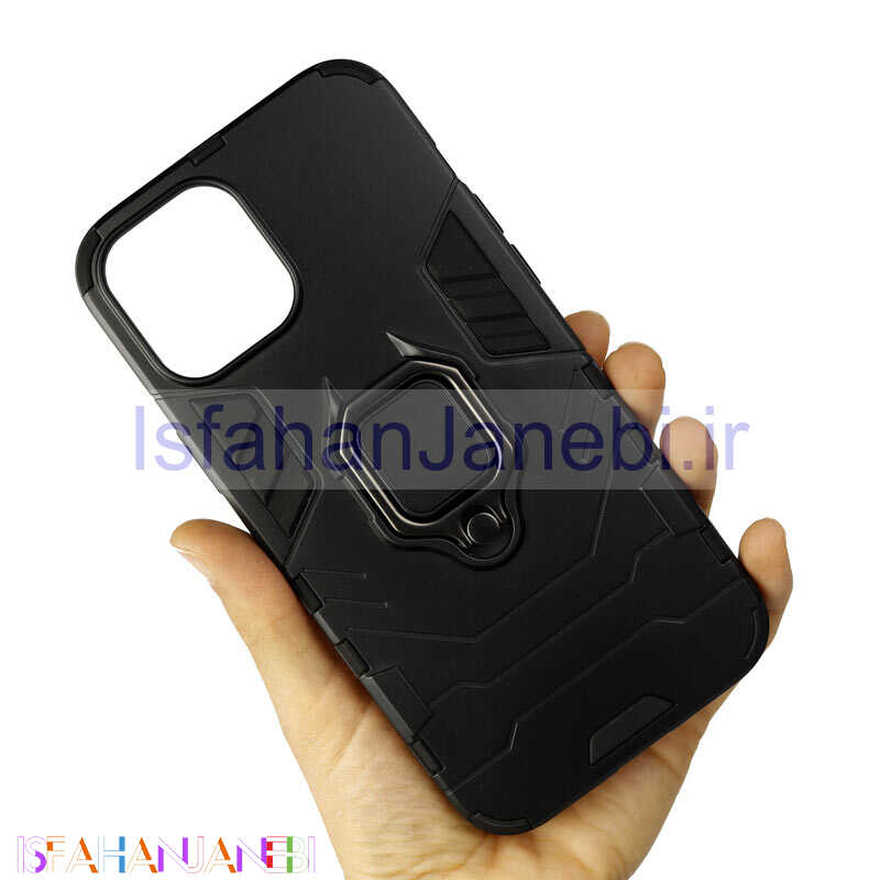 اصفهان جانبی-قاب ضد ضربه هولدر دار Keysion آیفون iPhone 12 Pro Max مشکی