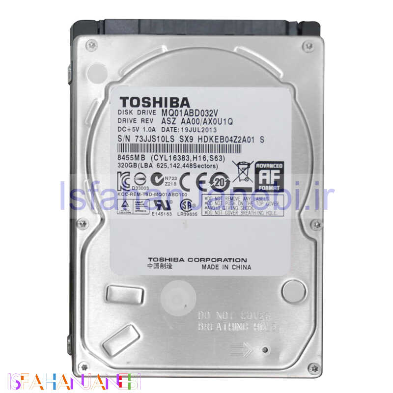 اصفهان جانبی-هارد لپ تاپ توشیبا TOSHIBA 320GB