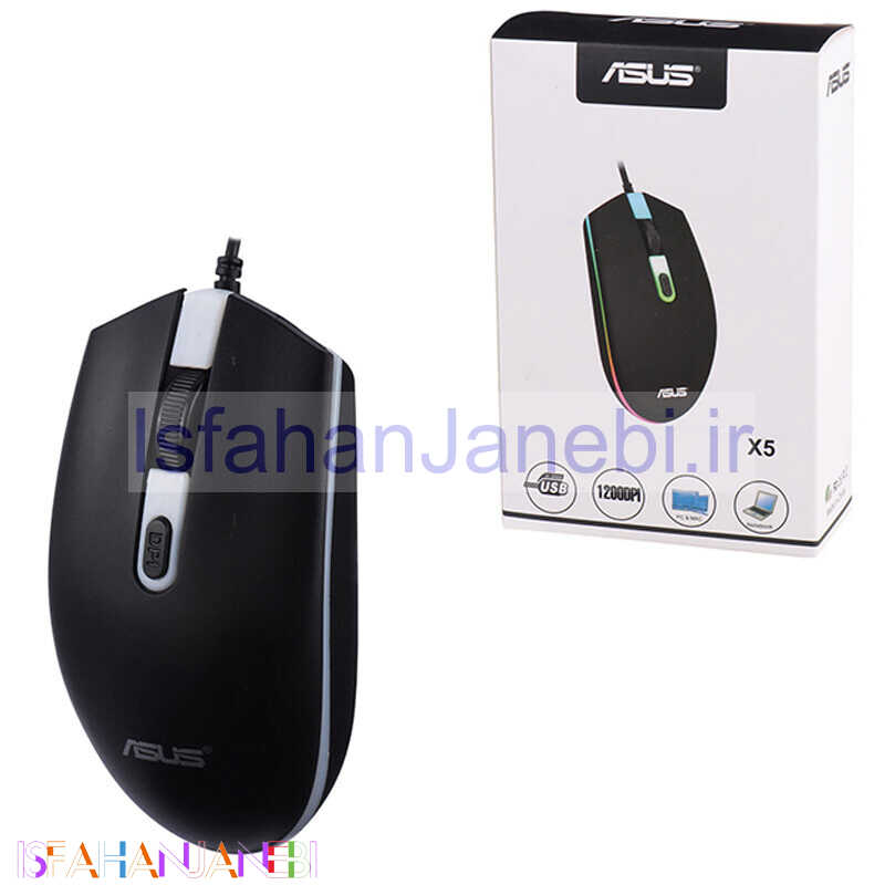 اصفهان جانبی-موس گیمینگ ایسوس X5