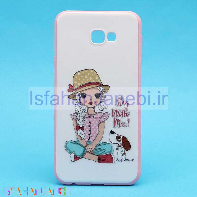 اصفهان جانبی-قاب فانتزی برجسته صورتی طرح دختر سامسونگ J4 Plus