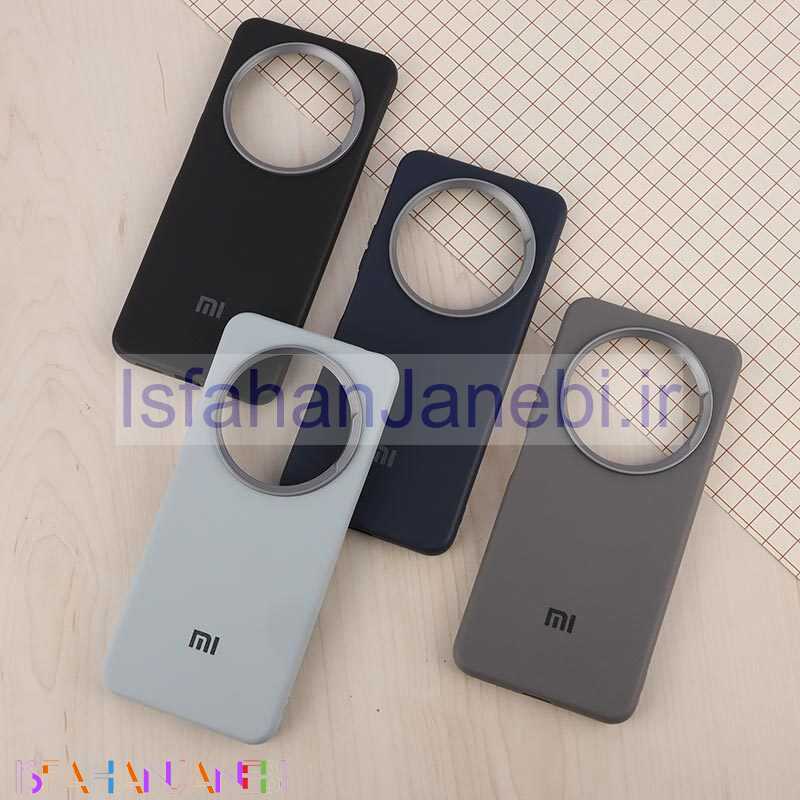 اصفهان جانبی-قاب چرمی ژله ای Leather شیائومی Redmi 14C / Poco C75 لوگودار