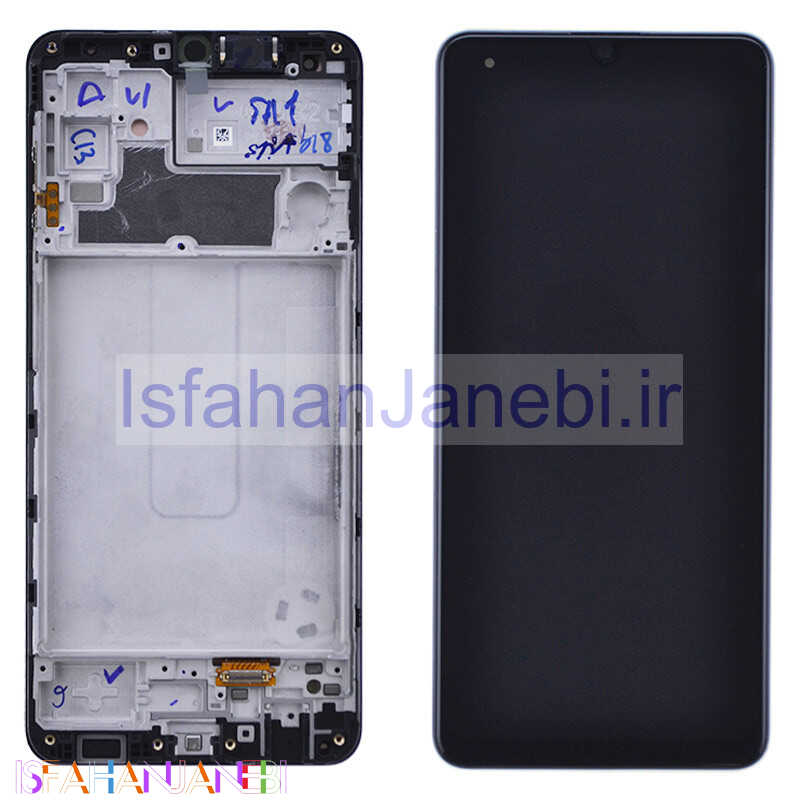 اصفهان جانبی-تاچ و ال سی دی اورجینال Samsung Galaxy M32 سرویس پک به همراه فریم