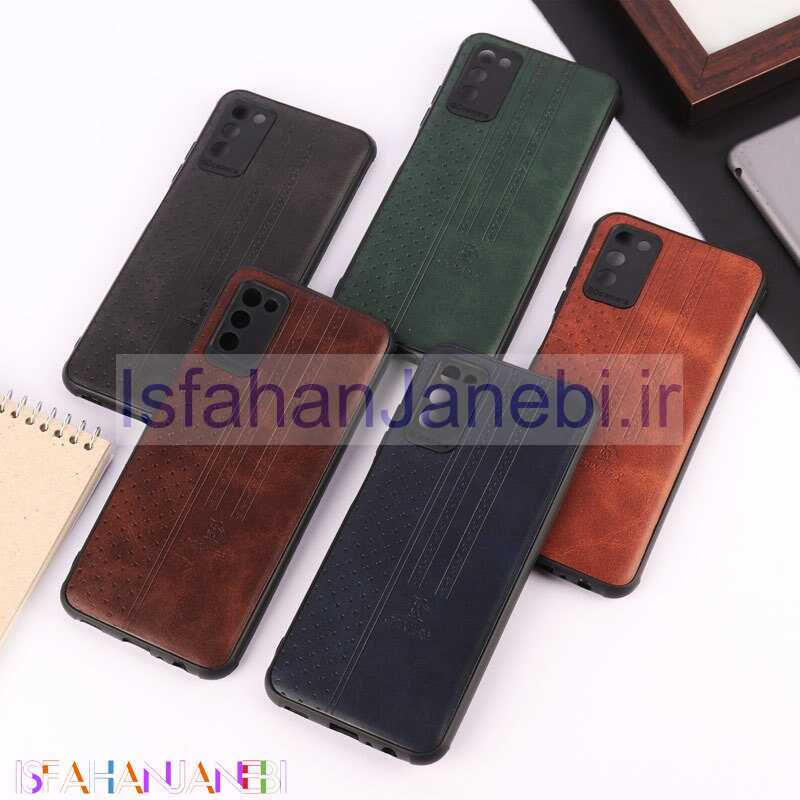 اصفهان جانبی-قاب چرمی Canary سامسونگ Galaxy A02s / M02s / A03s محافظ لنزدار