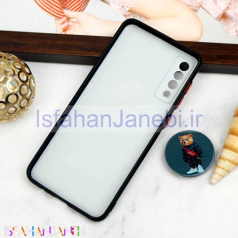 اصفهان جانبی-قاب PC محافظ لنز دار طرح Baron + پاپ سوکت Samsung Galaxy A30s / A50s