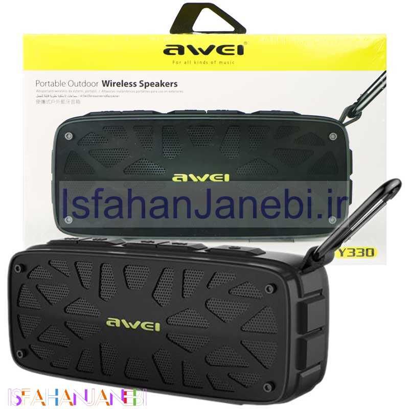 اصفهان جانبی-اسپیکر بلوتوثی رم و فلش خور Awei Y330