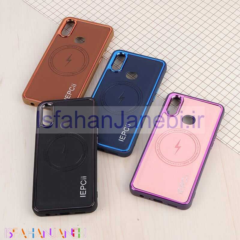 اصفهان جانبی-قاب چرمی مگ سیف سامسونگ Galaxy A10s متال ایرون