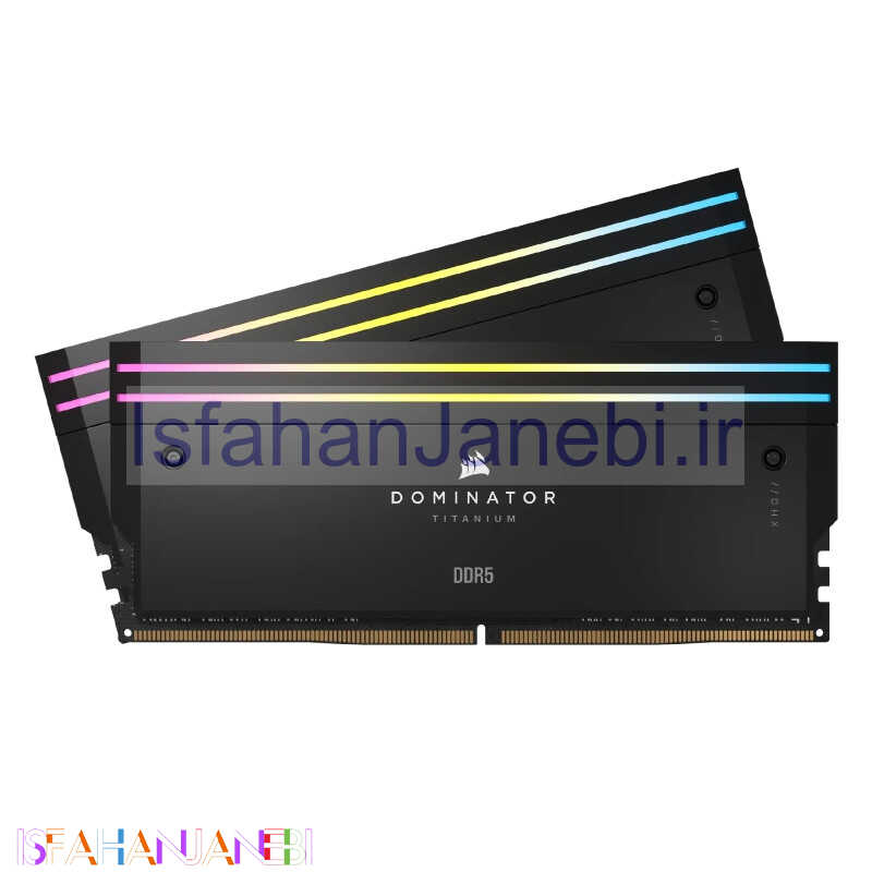 اصفهان جانبی-رم کامپیوتر Corsair Dominator Titanium RGB DDR5 64GB 6600MHz CL32 Dual