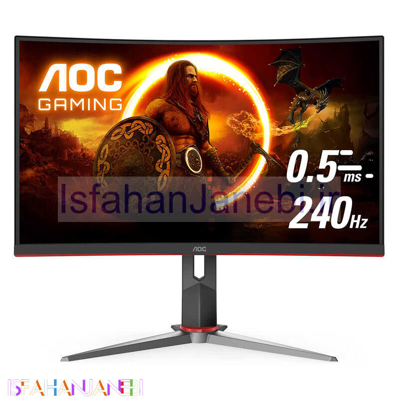 اصفهان جانبی-مانیتور گیمینگ خمیده ای او سی C27G2Z سایز 27 اینچ