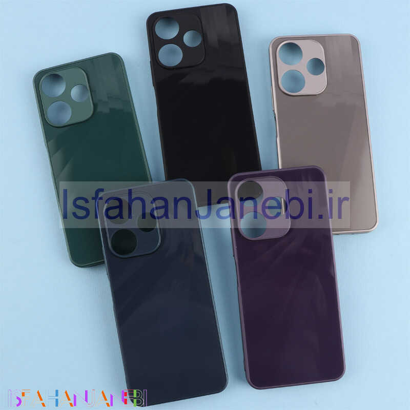 اصفهان جانبی-قاب PVD لیزری سه بعدی شیائومی Redmi 13 4G / Redmi 13 5G محافظ لنزدار