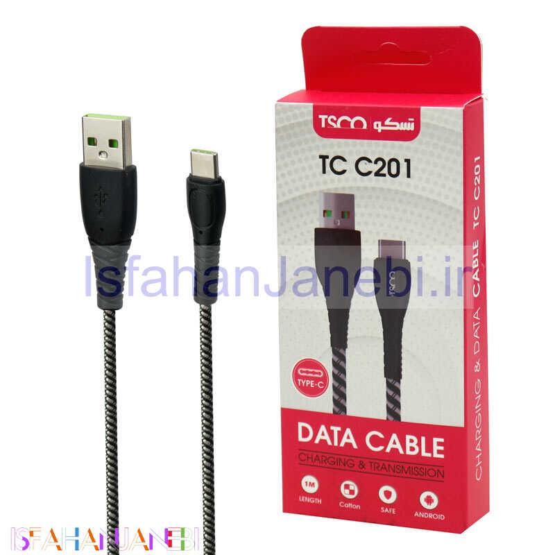 اصفهان جانبی-کابل تایپ سی TSCO TC C201 3A 1m