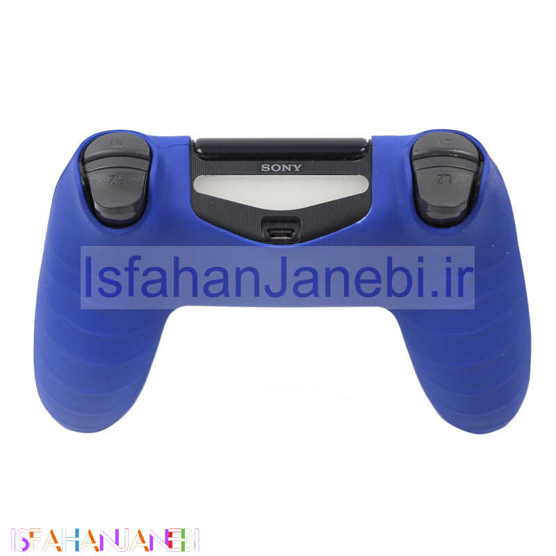 اصفهان جانبی-روکش دسته بازی PS4 + آنالوگ طرح UNCHARTED آبی سفید کد 2