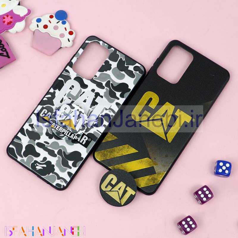 اصفهان جانبی-قاب فانتزی برجسته + پاپ سوکت طرح CAT سامسونگ A72 سری D