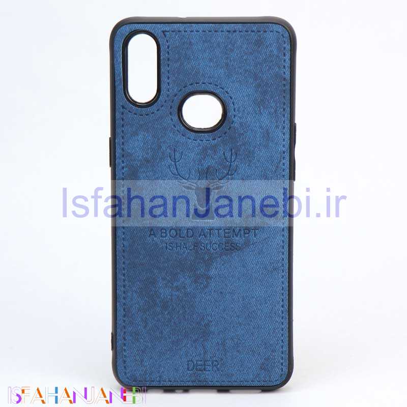 اصفهان جانبی-قاب چرمی طرح گوزن Samsung A10s آبی