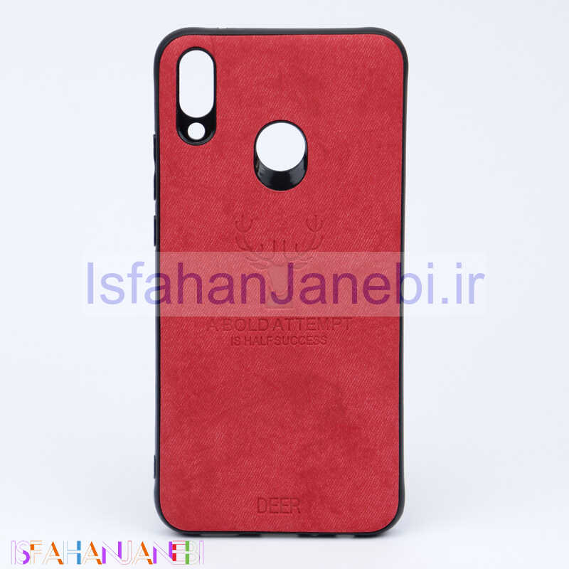اصفهان جانبی-قاب چرمی طرح گوزن Huawei Y9 2019 قرمز