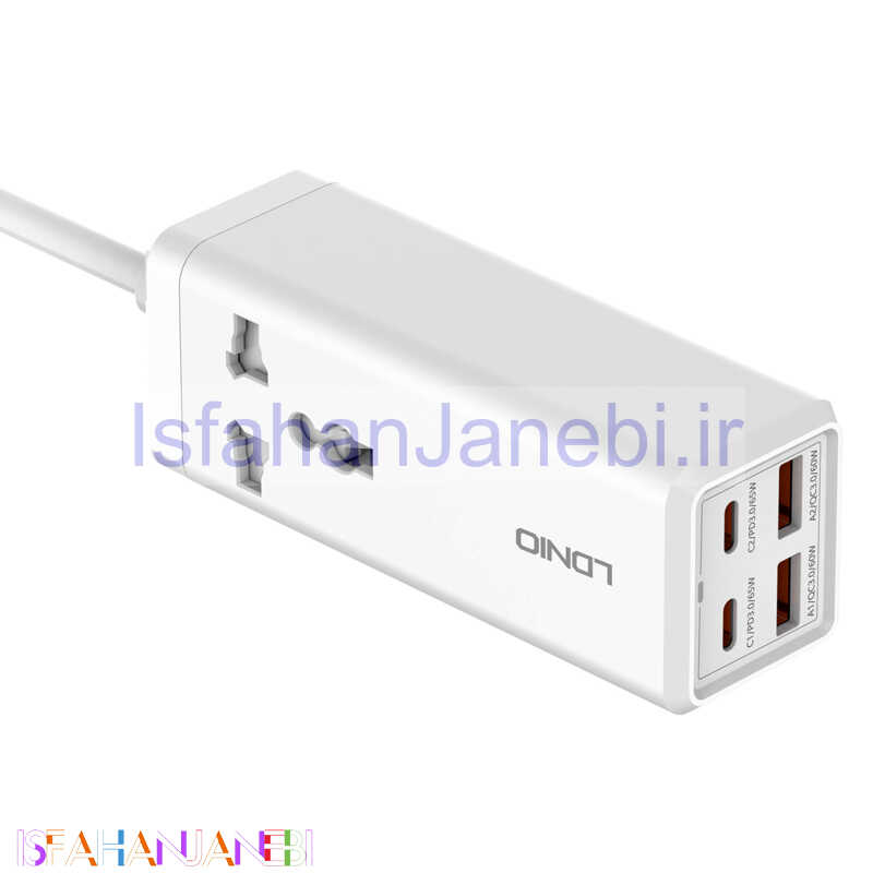 اصفهان جانبی-شارژر رومیزی فست شارژ 4 پورت Ldnio SC1418