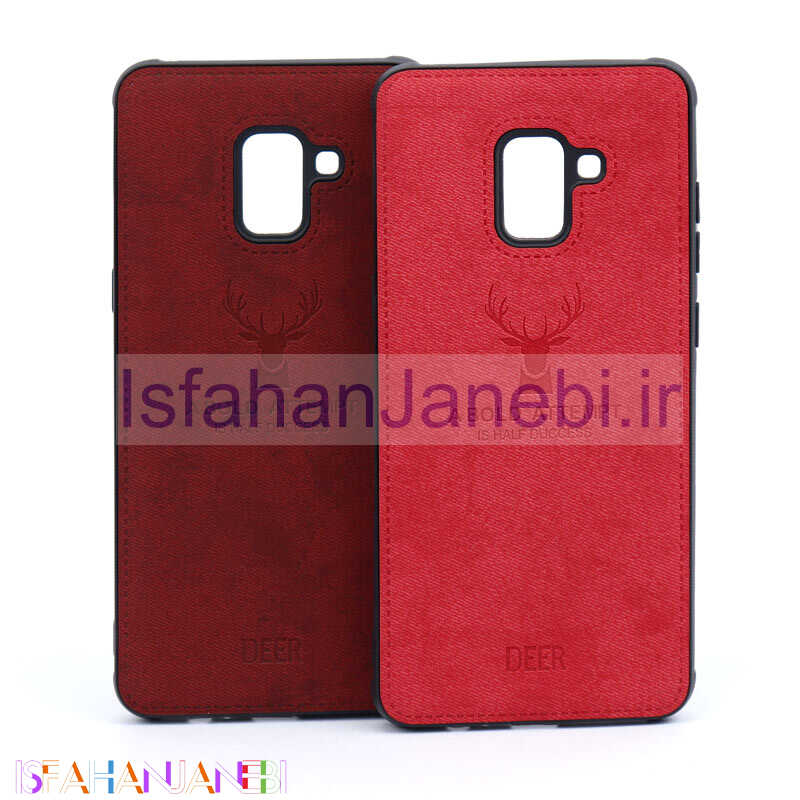 اصفهان جانبی-قاب چرمی طرح گوزن Samsung A8 Plus