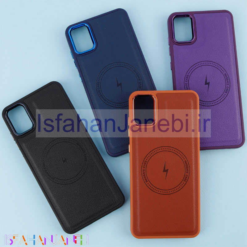 اصفهان جانبی-قاب چرمی مگ سیف سامسونگ Galaxy A05 متال ایرون