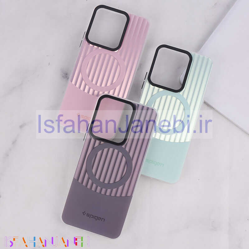 اصفهان جانبی-قاب Spigen 3D شیائومی Redmi 13 4G / Redmi 13 5G کرکره ای طرح مگ سیف