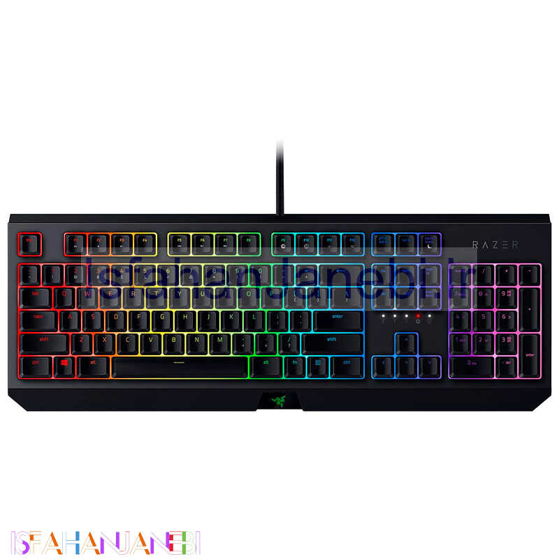 اصفهان جانبی-کیبورد گیمینگ ریزر BlackWidow Chroma Green Switch