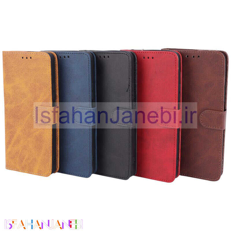 اصفهان جانبی-کیف چرمی مگنتی محافظ لنزدار شیائومی Redmi Note 14 5G