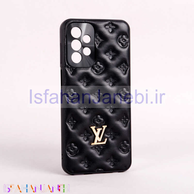 اصفهان جانبی-قاب پافر چرمی LV محافظ لنزدار Samsung Galaxy A23