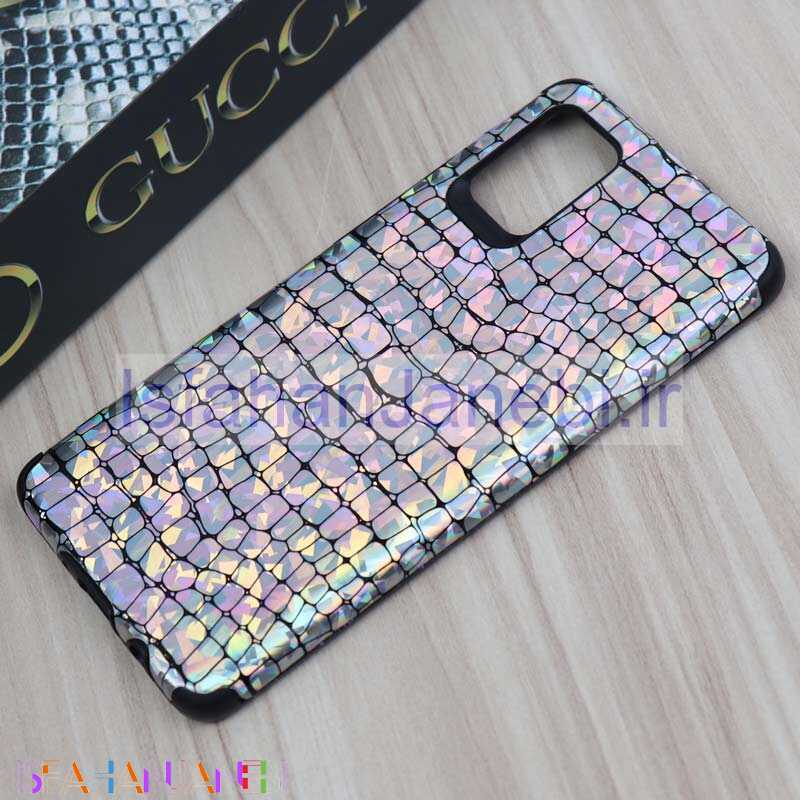 اصفهان جانبی-قاب چرمی پوست ماری هفت رنگ Samsung A71