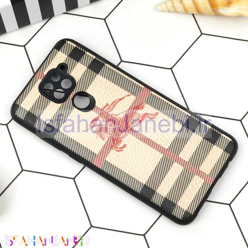 اصفهان جانبی-قاب محافظ لنزدار چرمی BURBERRY شیائومی Redmi Note 9