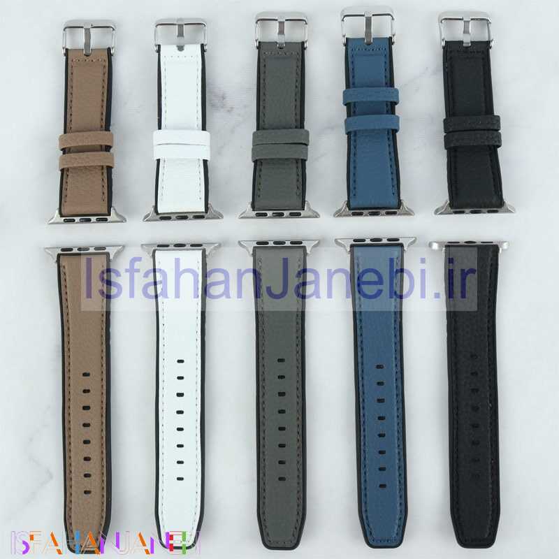 اصفهان جانبی-بند اپل واچ چرمی Watch Band سایز 42/44/45/49 میلی متری کد 6