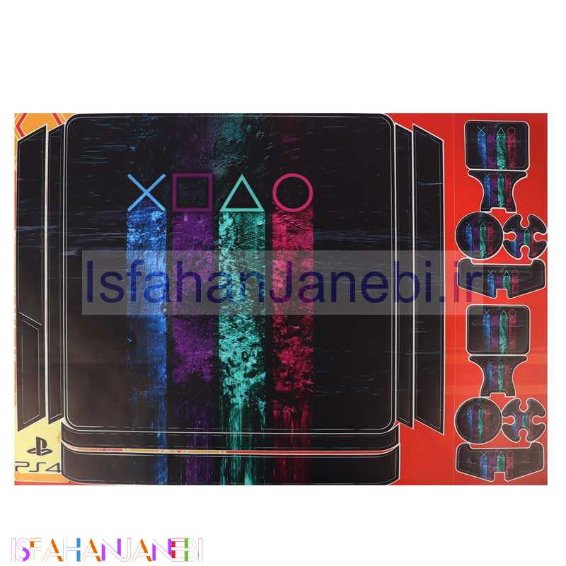 اصفهان جانبی-اسکین پلی استیشن 4 اسلیم طرح دکمه دسته بازی PS کد 2