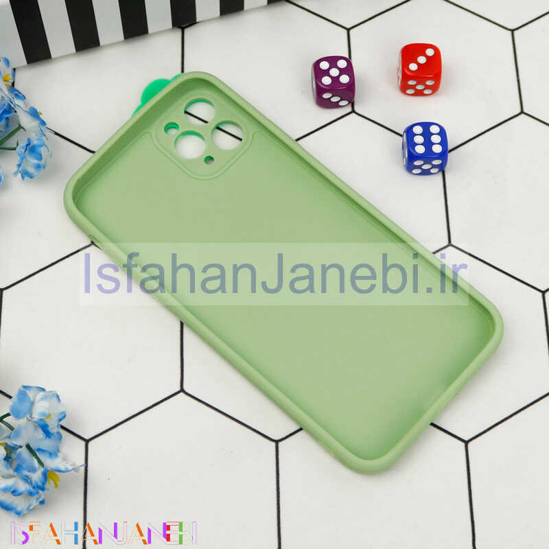 اصفهان جانبی-قاب سیلیکونی عروسکی محافظ لنزدار طرح Dinosaur آیفون iPhone 11 Pro Max