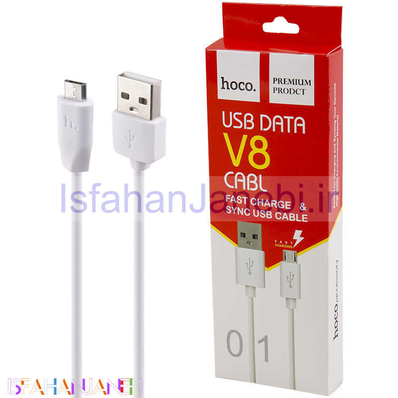 اصفهان جانبی-کابل میکرو یو اس بی Hoco 01 2A 1m