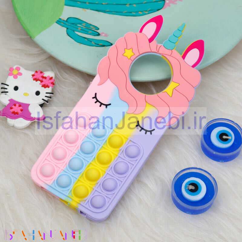 اصفهان جانبی-قاب اورجینال سیلیکونی یونیکورن پاپیتی Xiaomi Poco X3