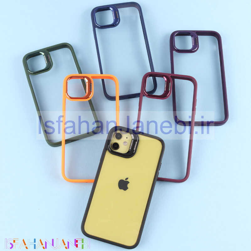 اصفهان جانبی-قاب PC شفاف Eason Case استند شو + محافظ لنز رینگی iPhone 11