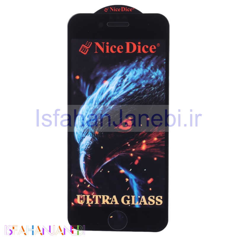 اصفهان جانبی-گلس اولترا Nice Dice آیفون 6 / 6s مشکی