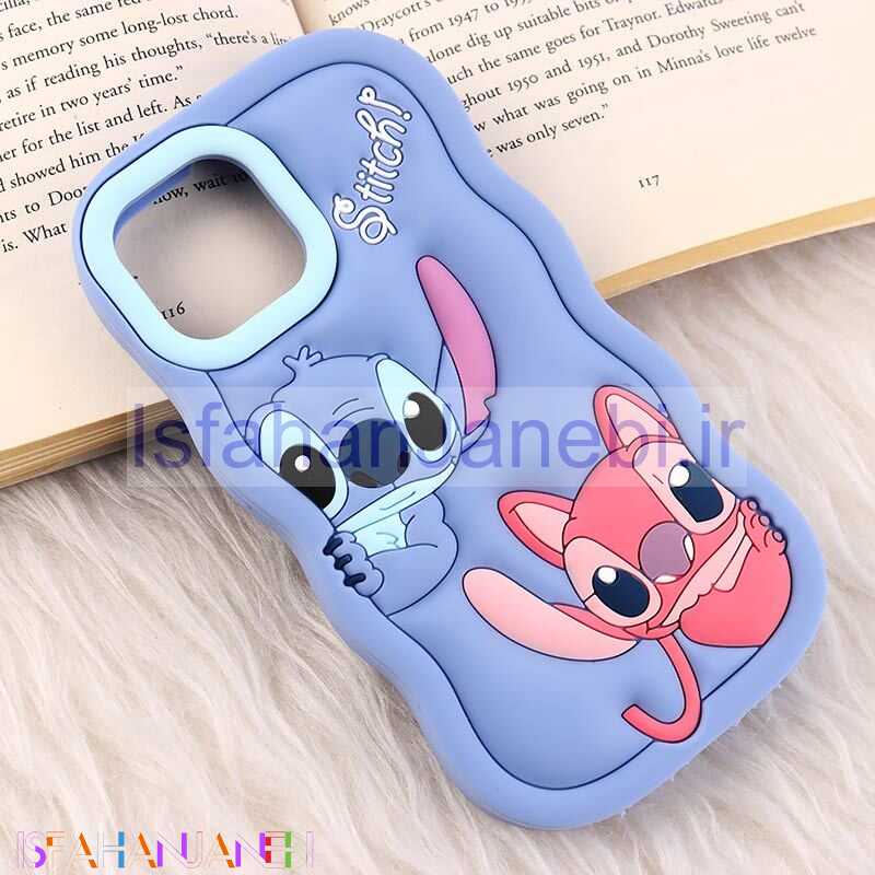 اصفهان جانبی-قاب سیلیکونی آیفون iPhone 13 / 14 عروسکی برجسته طرح Stitch