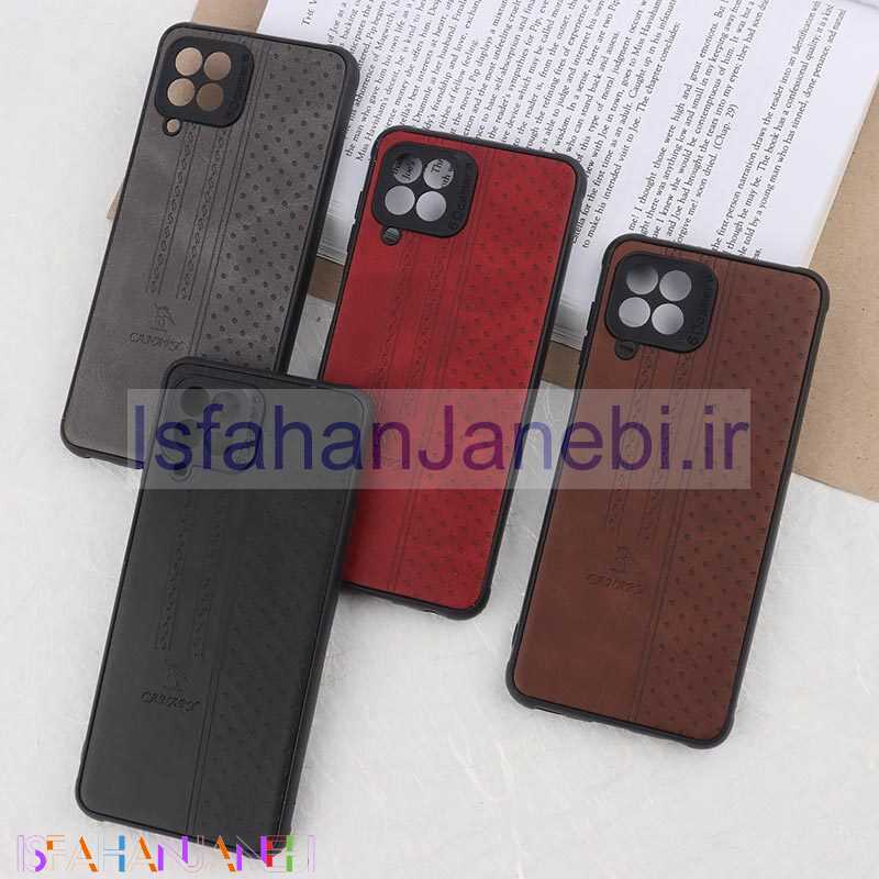 اصفهان جانبی-قاب چرمی Canary سامسونگ Galaxy A22 4G / M22 / M32 4G محافظ لنزدار