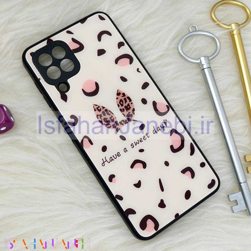 اصفهان جانبی-قاب محافظ لنزدار پشت گلسی طرحدار خرگوش Samsung Galaxy A22 4G