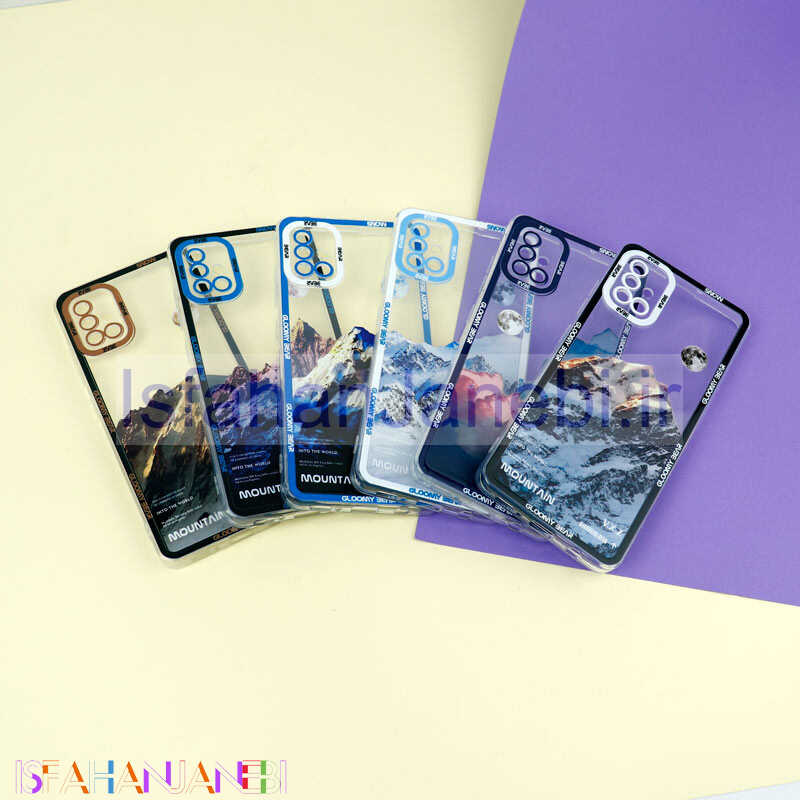 اصفهان جانبی-قاب ژله ای شفاف طرح کوهستان محافظ لنزدار Samsung Galaxy A51