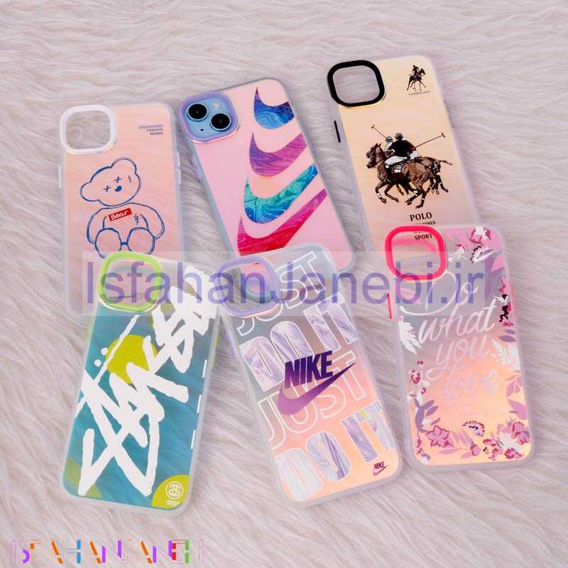 اصفهان جانبی-قاب ضد ضربه هولوگرامی دور لنز رنگی iPhone 14 Plus