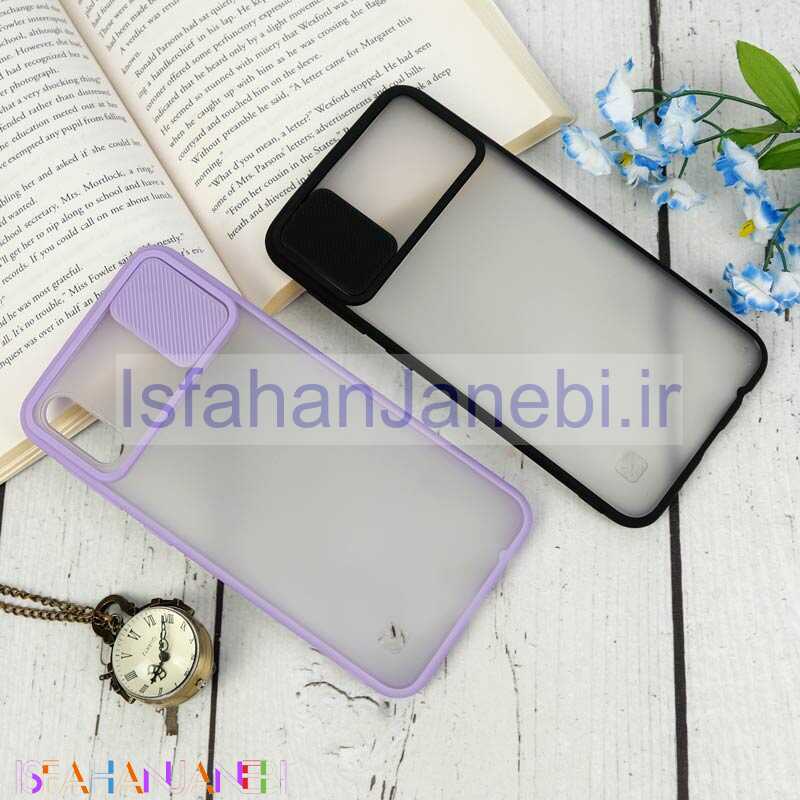 اصفهان جانبی-قاب PC مات محافظ لنز دار کشویی Samsung Galaxy A10