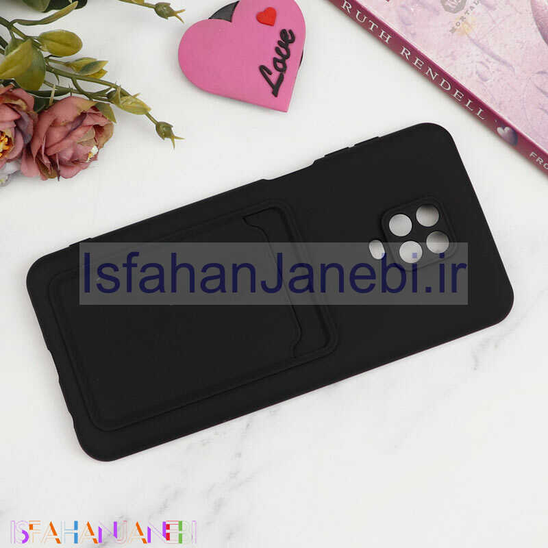 اصفهان جانبی-قاب سیلیکونی جاکارتی دار محافظ لنزدار Xiaomi Redmi Note 9s / Note 9 Pro