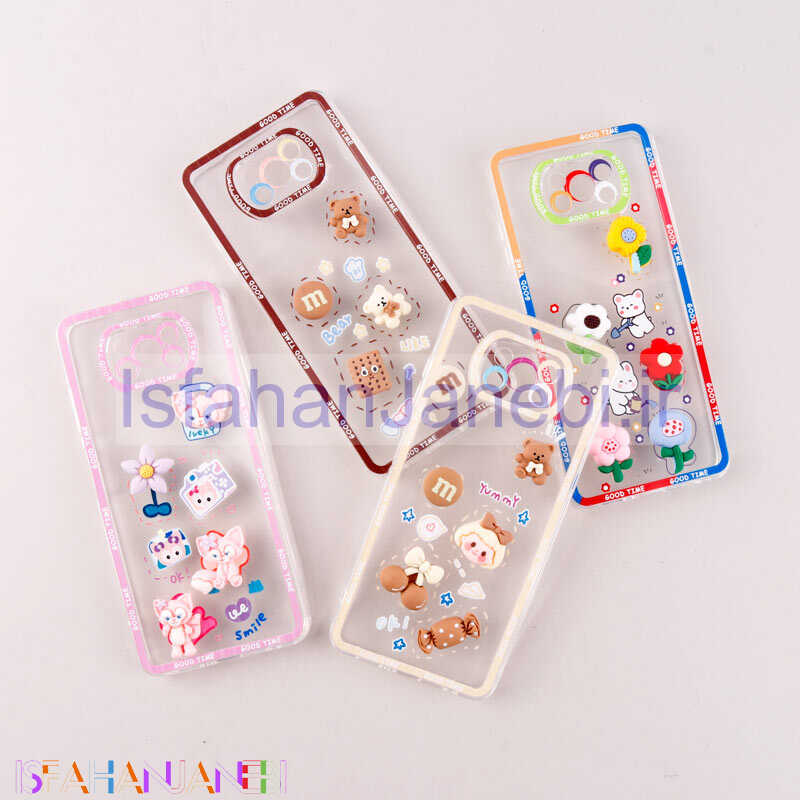 اصفهان جانبی-قاب عروسکی برجسته Good Time محافظ لنزدار Xiaomi Poco X3