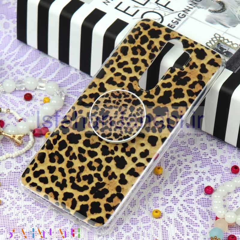 اصفهان جانبی-قاب سوپر IMD دور شفاف پاپ سوکت دار Xiaomi Redmi Note 8 Pro پلنگی