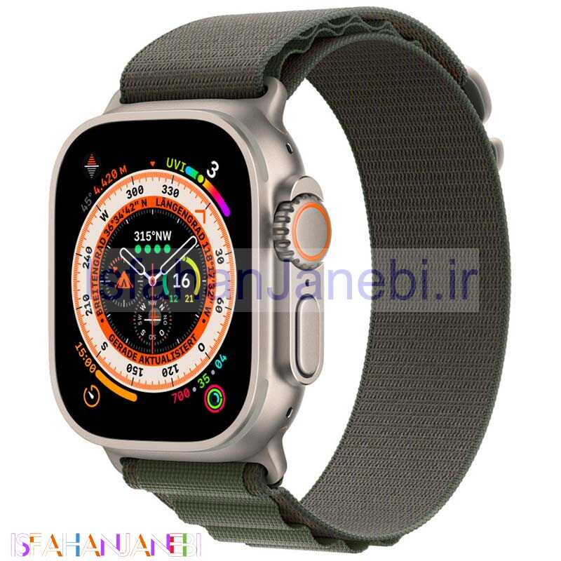 اصفهان جانبی-ساعت هوشمند اپل سری Apple Watch 49mm Titanium Case Alpine Loop Band GPS + Cellular Ultra