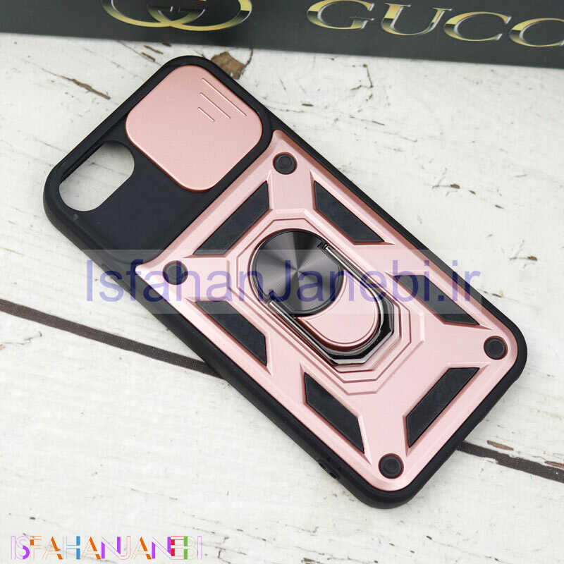 اصفهان جانبی-قاب ضد ضربه محافظ لنزدار کشویی هولدر دار بتمن iPhone 7 Plus / 8 Plus