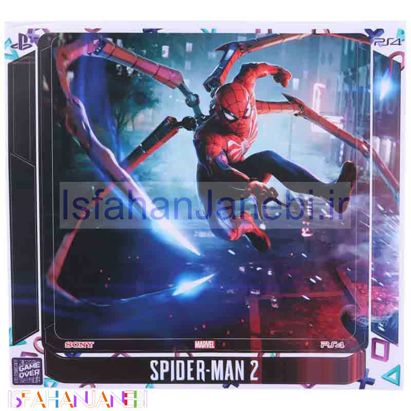 اصفهان جانبی-اسکین پلی استیشن 4 اسلیم طرح Spider-Man 2 کد 3