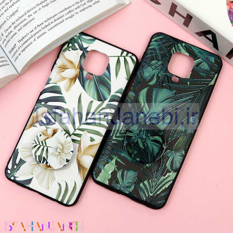 اصفهان جانبی-قاب فانتزی برجسته + پاپ سوکت طرح گل Xiaomi Redmi Note 9 Pro / Redmi Note 9s سری F