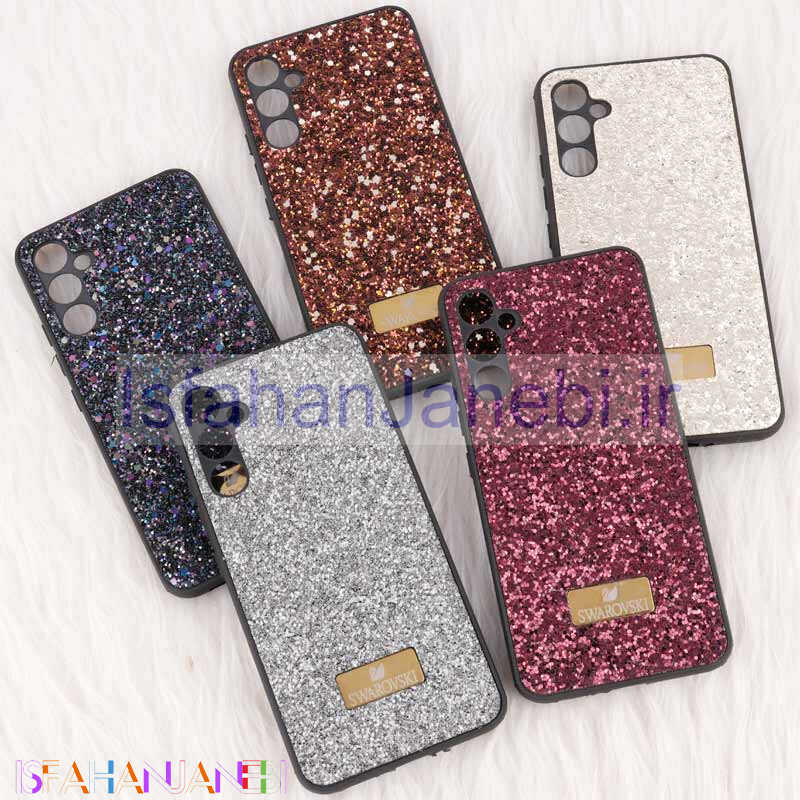 اصفهان جانبی-قاب شاینی Swarovski سامسونگ Galaxy A34 محافظ لنزدار